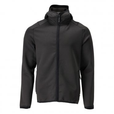 SALE - Customized Fleece Jacket with hood Grey Size L