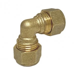 10mm Brass Compression Elbow 90°