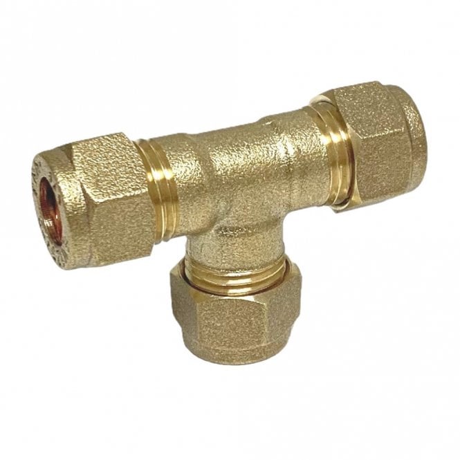 Masterflow 10mm Brass Compression Equal Tee
