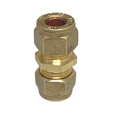 10mm Brass Compression Straight Coupling