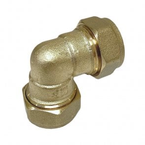 15mm Brass Compression Elbow 90°
