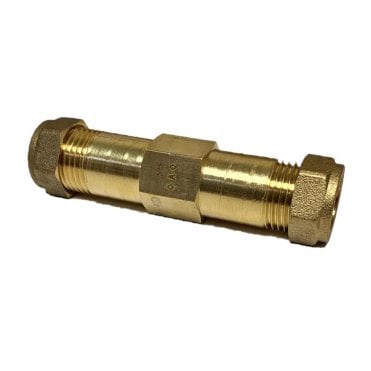 15mm Brass Compression Pipe Repair Slip Coupling