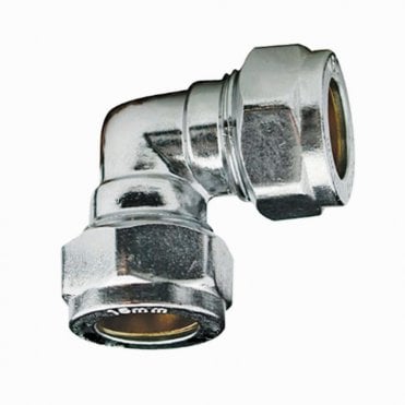 15mm Chrome Compression Elbow 90°
