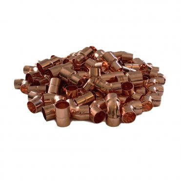 15mm Copper End Feed Fittings Pack - 100 Mixed Fittings