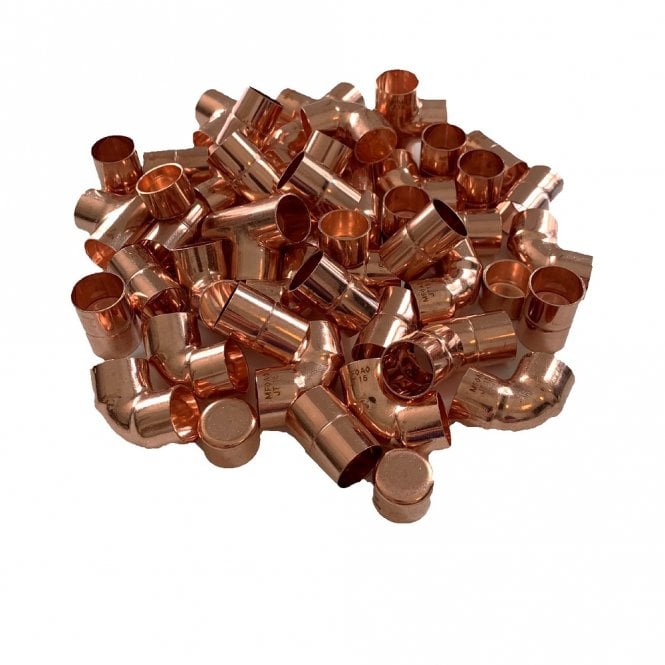 Masterflow 15mm Copper End Feed Fittings Pack - 50 Mixed Fittings
