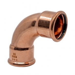 15mm Copper M Press 90° Elbow - WATER