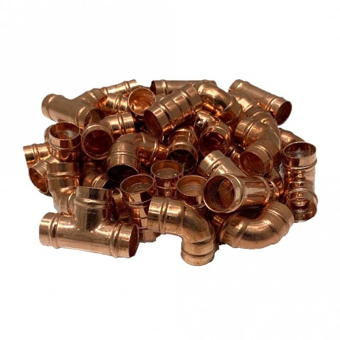 Masterflow 15mm Copper Solder Ring Fittings Pack - 50 Mixed Fittings