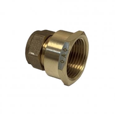 15mm x 3/4" Female Brass Compression Coupling