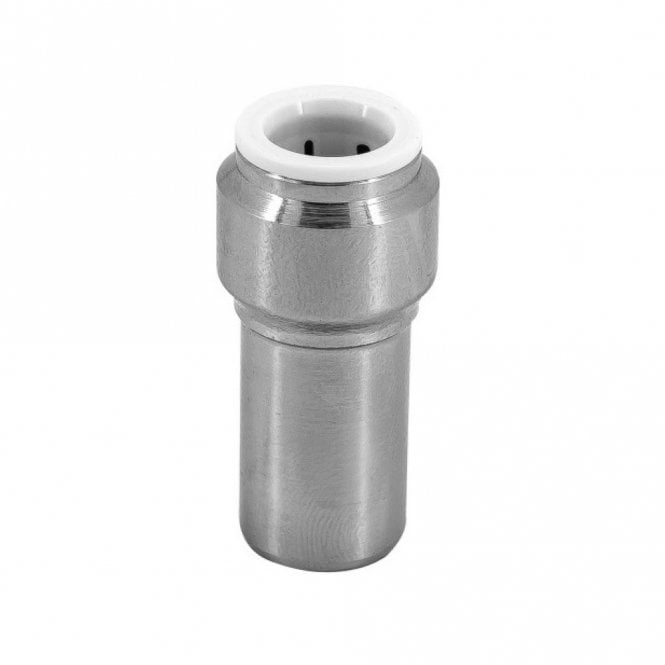 Masterflow 15mmx10mm Pushfit Radiator Valve Chrome Reducing Straight Fitting - MRVPFS10