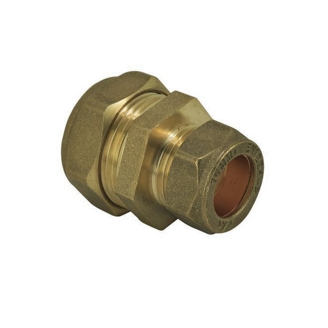 Masterflow 16mm x 15mm Brass Compression Reduced Straight Coupling