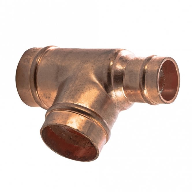 Masterflow 22mm 15mm x 22mm Copper Solder Ring Reduced End Tee