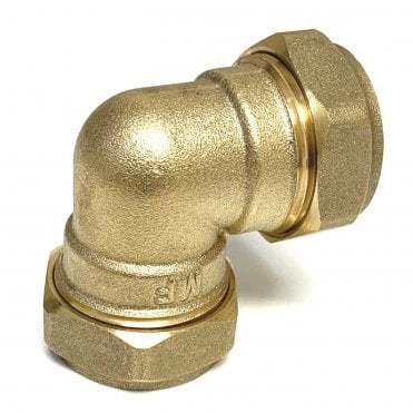22mm Brass Compression Elbow 90°
