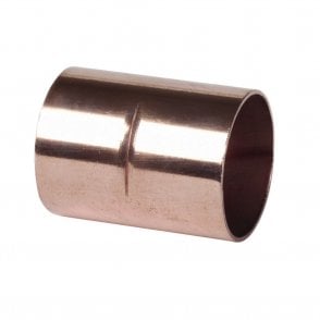 22mm Copper End Feed Straight Coupling