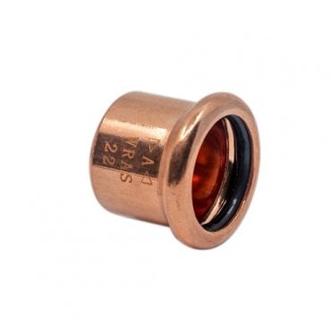 22mm Copper M Press Stop End - WATER