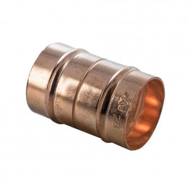 22mm Copper Solder Ring Straight Coupling (25 Pack)