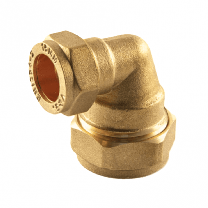 Masterflow 22mm x 15mm Brass Compression Reducing Elbow 90°