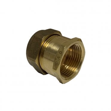 22mm x 3/4" Female Brass Compression Coupling