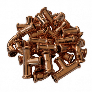 25 Piece 15mm Copper M Press Fittings Pack - WATER