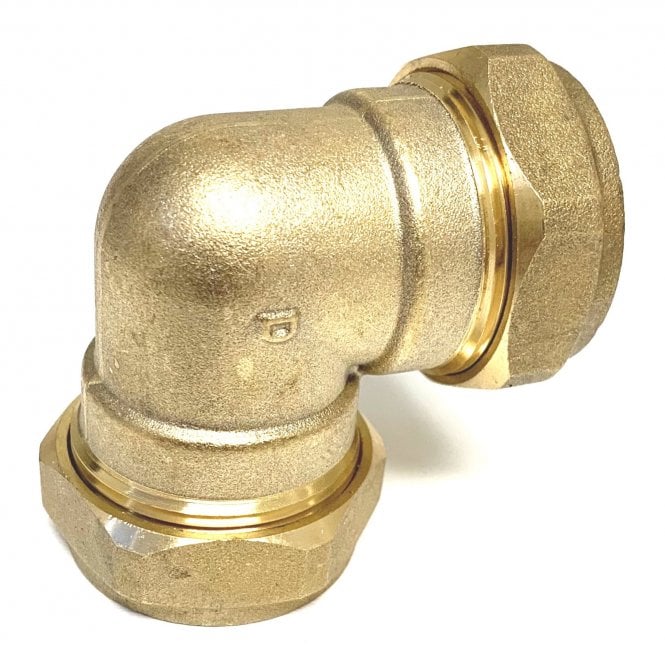 Masterflow 28mm Brass Compression Elbow 90°