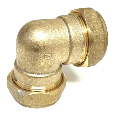 28mm Brass Compression Elbow 90°