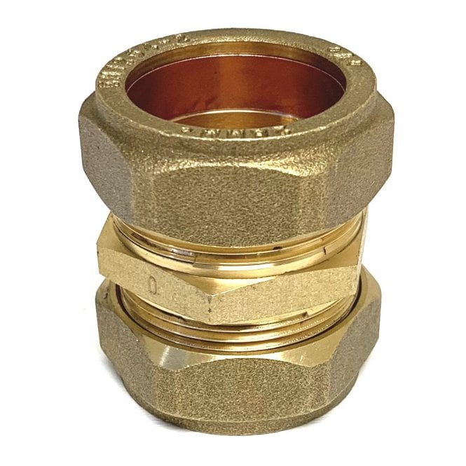 Masterflow 28mm Brass Compression Straight Coupling