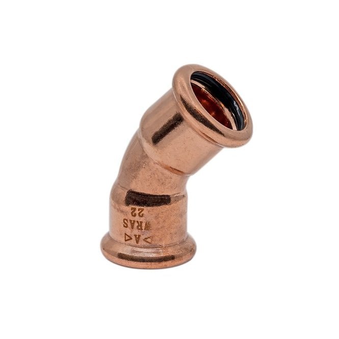 Masterflow 28mm Copper M Press 45° Obtuse Elbow - WATER