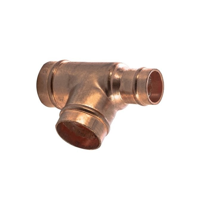 Masterflow 28mm x 15mm x 28mm Copper Solder Ring Reduced End Tee