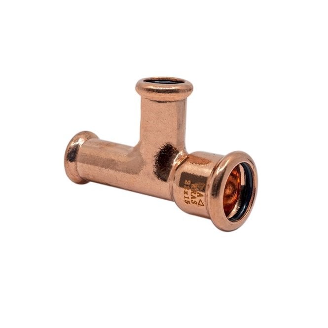 Masterflow 28mm x 22mm x 22mm Copper M Press Reduced End/Branch Tee - WATER