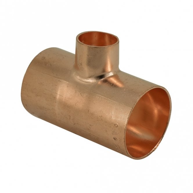 Masterflow 28mm x 28mm x 22mm Copper End Feed Reduced Branch Tee