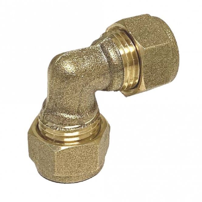 Masterflow 8mm Brass Compression Elbow 90° (10 Pack)