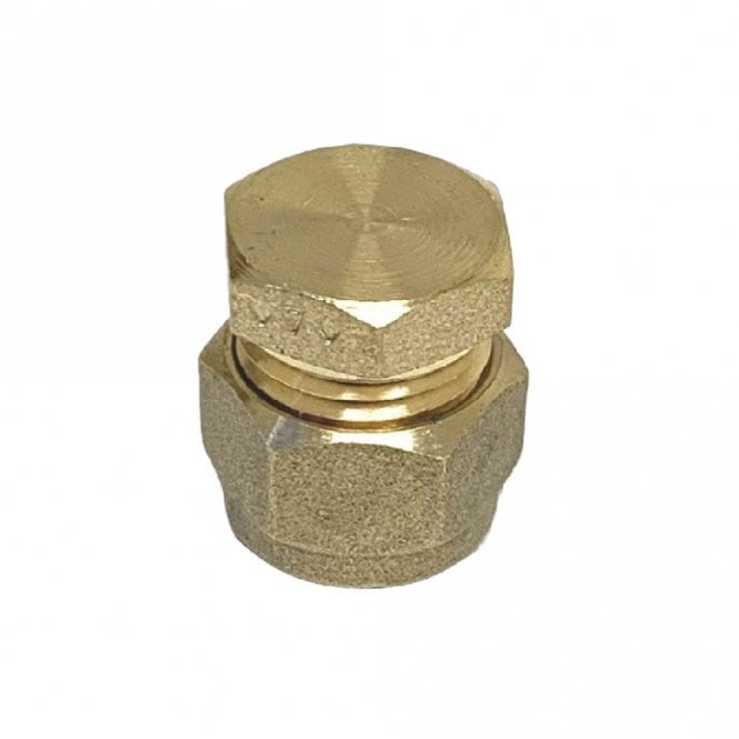 Masterflow 8mm Brass Compression Stop End (10 Pack)