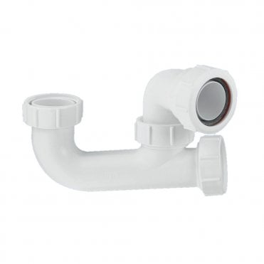 1 1/2" Bath Trap with 50mm Water Seal & Cleaning Eye - SM10