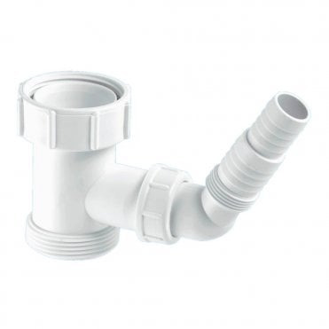 1 1/2" Domestic Appliance Tee Piece with 135° Nozzle For Washing Machine/Dishwasher - V33S