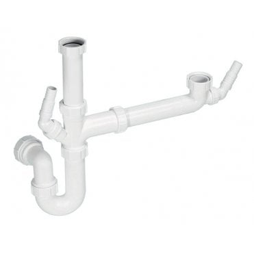 1 1/2" Kitchen Sink Trap Set for Bowl & Half Sinks Twin Nozzle - SK1A