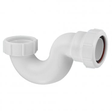 1 1/2" Low Level Bath Trap with 19mm Seal - Q10