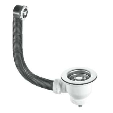 1 1/2" Mini Basket Kitchen Sink Strainer Waste with Overflow - FMBSWSS85