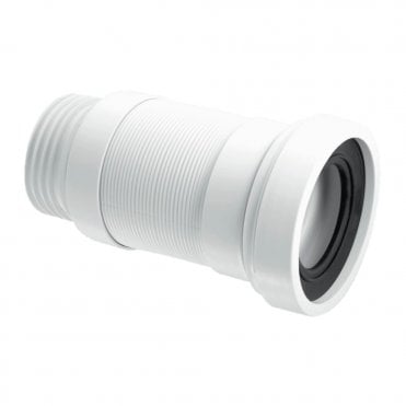 3½"/90mm Flexible Straight WC Pan Connector 140-290mm Length - WC-F23S