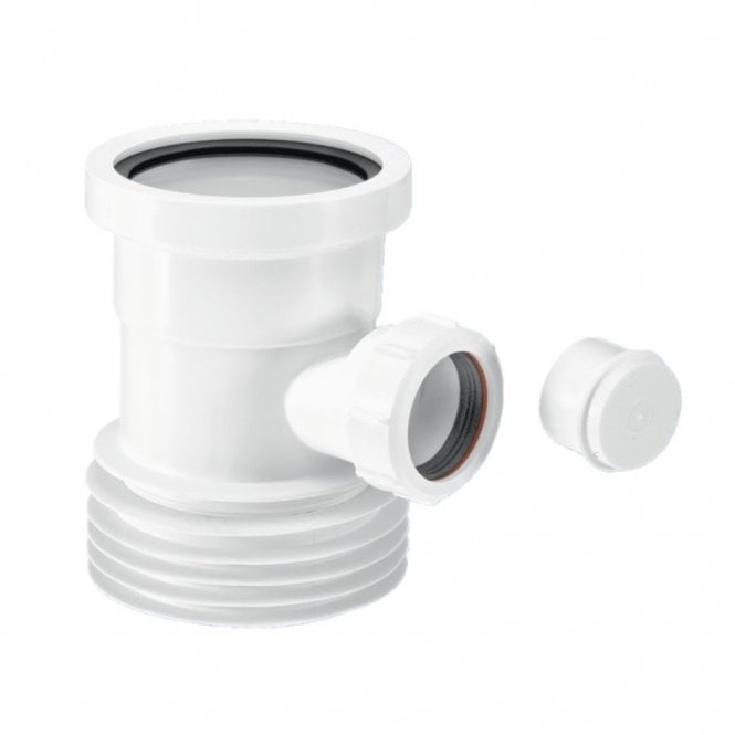 McAlpine Boss Pipe for WC Pan Connectors White - WC-BP1