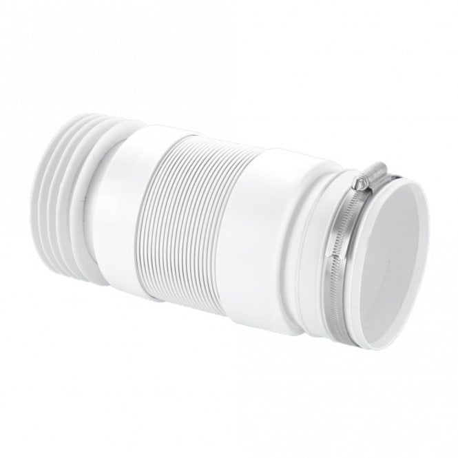 McAlpine Flexible Back to Wall Straight WC Pan Connector with 4