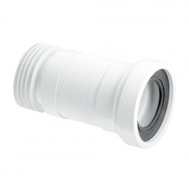 Flexible Straight WC Pan Connector 170-410mm Length - WC-F26R