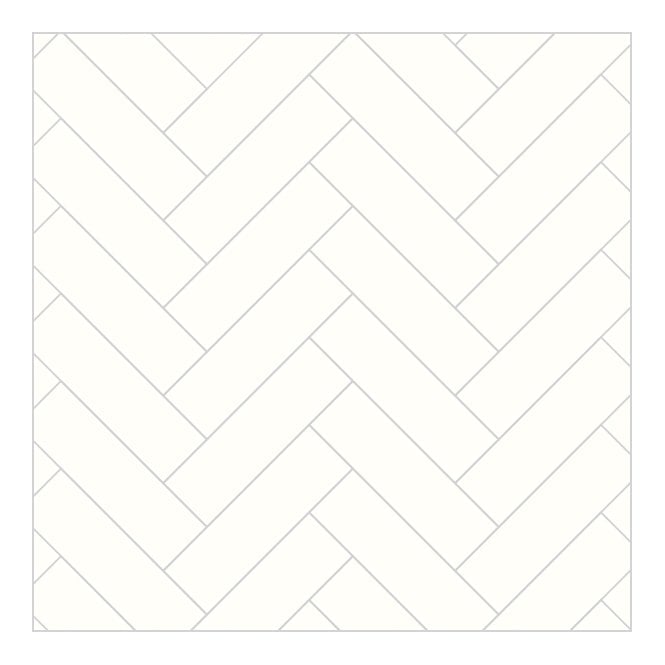 MultiPanel Alpine White 2400mm x 598mm Herringbone Tile Effect Shower Board