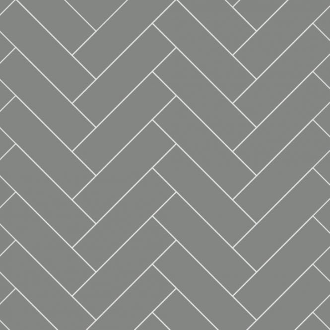 MultiPanel Dust Grey 2400mm x 598mm Herringbone Tile Effect Shower Board