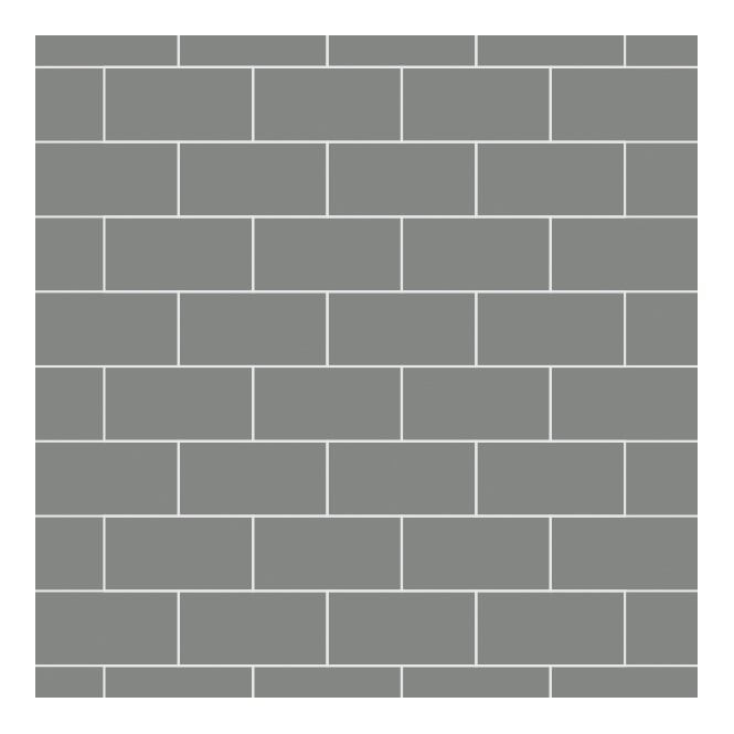 MultiPanel Dust Grey 2400mm x 598mm Metro Tile Effect Shower Board
