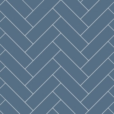 Misty Blue 2400mm x 598mm Herringbone Tile Effect Shower Board