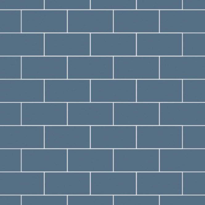 MultiPanel Misty Blue 2400mm x 598mm Metro Tile Effect Shower Board