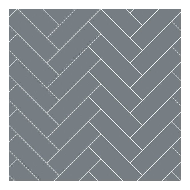 MultiPanel Monument Grey 2400mm x 598mm Herringbone Tile Effect Shower Board