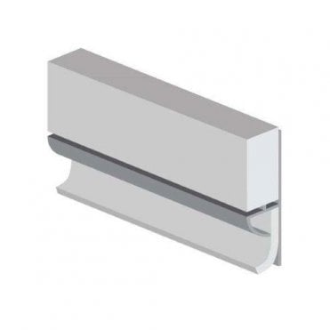 White PVC Floor to Wall Profile (Type 103) 2450mm Length