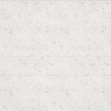 White Terrazzo 2400mm x 598mm Large Tile Effect Shower Board