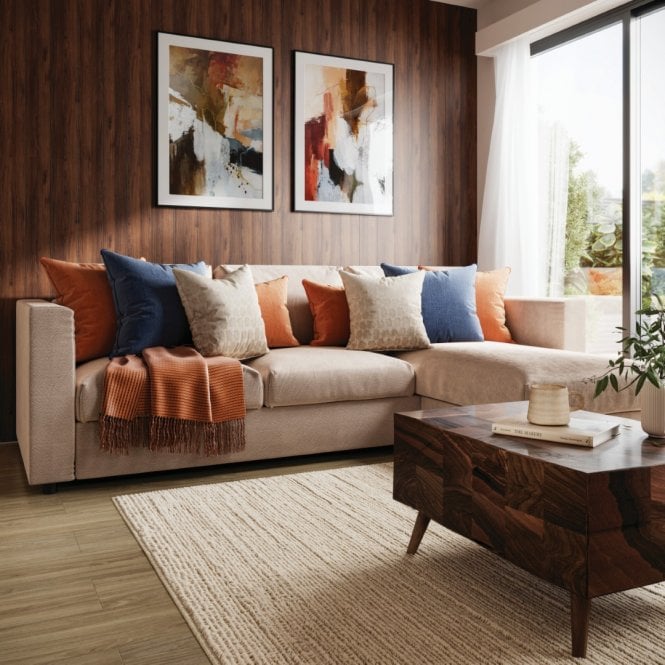 Naturepanel Brown Warmia Walnut Shiplap Wall Panel 2400 x 598mm Hydro-Lock T&G