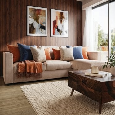 Brown Warmia Walnut Shiplap Wall Panel 2400 x 598mm Hydro-Lock T&G
